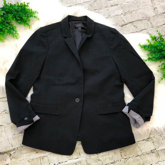 J. Crew Jackets & Blazers - J. Crew Navy Parke Seersucker Blazer